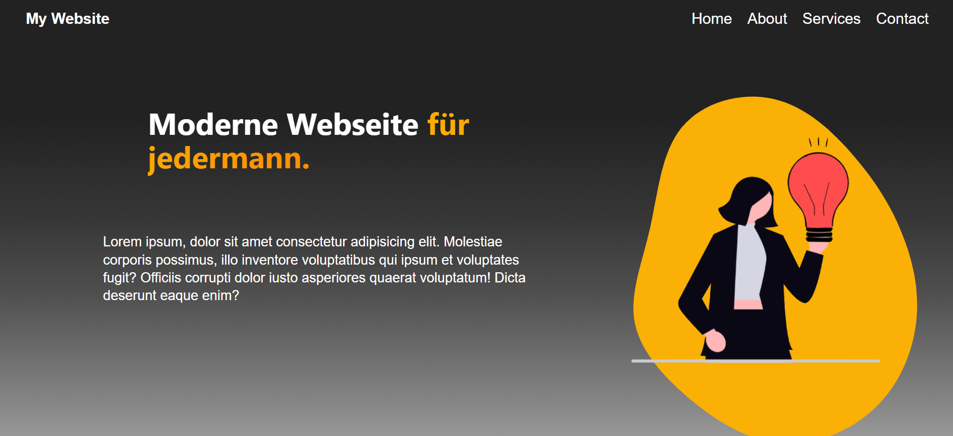 meine homepage example