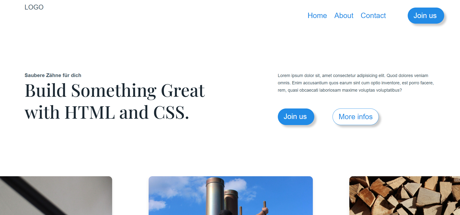 meine homepage example