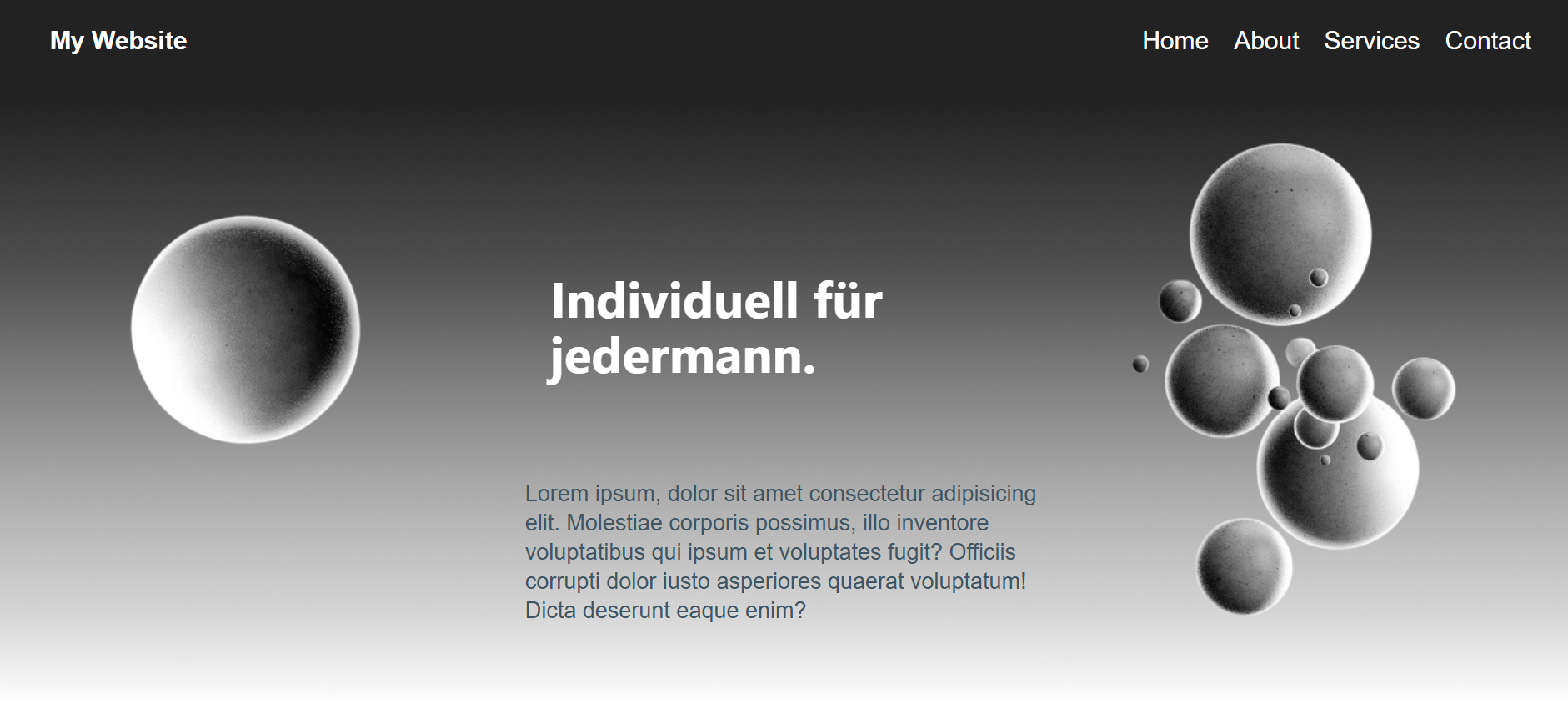 meine homepage example